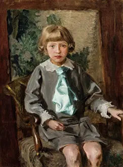 Curiosity Prints: Portrait of Iwo Lominski as a Child, 1913. Creator: Teodor Axentowicz