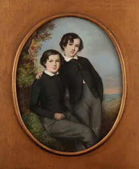 Portrait of J. McNeill Whistler and His Brother William (Dr. William Whistler), 1847 Portrait of J. McNeill Whistler and His Brother William (Dr. William Whistler), 1847