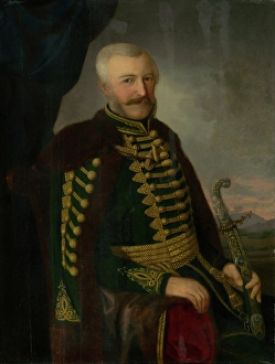 Frogging Prints: Portrait of J. Szmrecsanyi, c1844. Creator: Jozef Bozetech Klemens