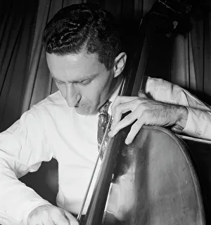 Fingerboard Prints: Portrait of Jack Lesberg, Eddie Condon's