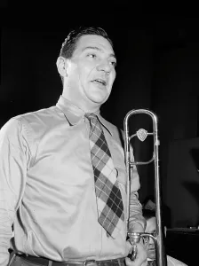 Recording Studio Prints: Portrait of Jack Teagarden, Victor studio(?)
