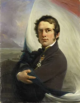 Honour Prints: Portrait of Jacob Hobein, Rescued the Dutch Flag under Enemy Fire