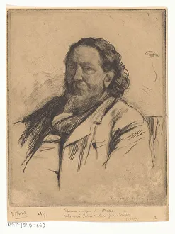 Jong Pieter De Josselin De Prints: Portrait of Jacob Maris, c.1890. Creator: Pieter de Josselin de Jong