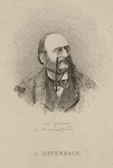 Offenbach Prints: Portrait of Jacques Offenbach (1819-1880)