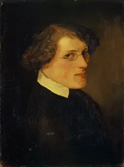 Professor Prints: Portrait of Jakob Mahly, 1848. Creator: Arnold Bocklin