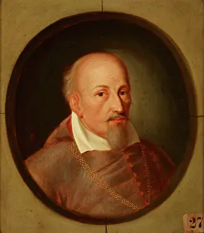 Friedrich Kloss Prints: Portrait of Jakub Zadzik (1582-1642) Korab Coat of Arms