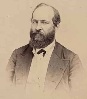 Assassinated Gallery: Portrait of James Abram Garfield (1831-1881), 1869. Creator: Stein Bros