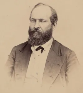Garfield James A Prints: Portrait of James Abram Garfield (1831-1881), 1869. Creator: Stein Bros