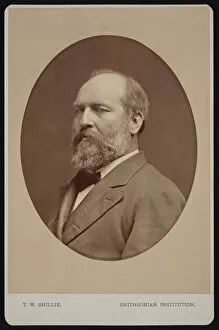 Slaughter Collection: Portrait of James Abram Garfield (1831-1881), June 1880. Creator: Thomas William Smillie
