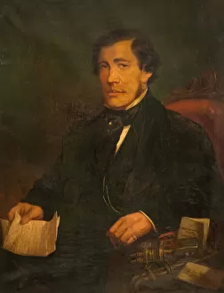 Birmingham Museums And Art Gallery: Portrait of James Fern Webster, 1862. Creator: EH Bolt