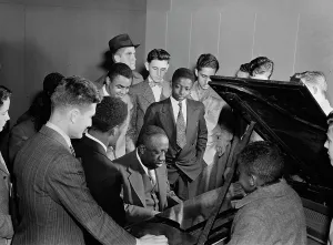Grand Piano Prints: Portrait of James P. (James Price) Johnson