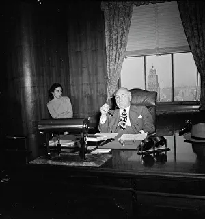 Workers Rights Prints: Portrait of James Petrillo in his office