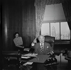 Workers Rights Prints: Portrait of James Petrillo in his office