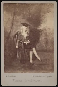 Portrait of James Smithson (1765-1829), 1786 (photographed 1870s)
