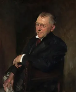 Sargent John Singer Prints: Portrait of James Whitcomb Riley, 1903. Creator: John Singer Sargent