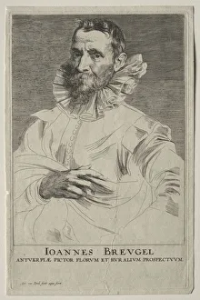 Portrait of Jan Brueghel. Creator: Anthony van Dyck (Flemish, 1599-1641)