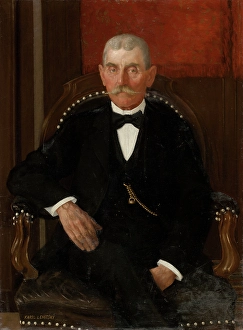 Watch Chain Prints: Portrait of Jan Danko, 1900. Creator: Karol Miloslav Lehotsky