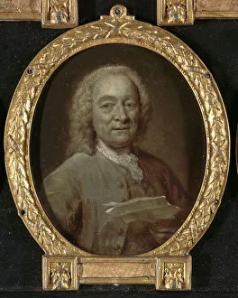 Copper Metal Prints: Portrait of Jan Harmensz de Marre (1696-1763)
