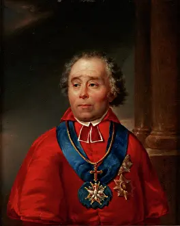 Preaching Prints: Portrait of Jan Pawel Woronicz, 1828. Creator: Jan Nepomucen Bizanski