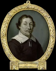 Pharmacist Prints: Portrait of Jan van der Veen, Pharmacist and Poet in Deventer