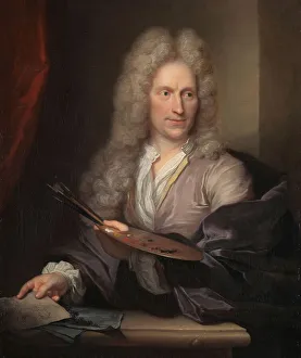 Huysum Jan Van Prints: Portrait of Jan van Huysum, c.1720. Creator: Arnold Boonen
