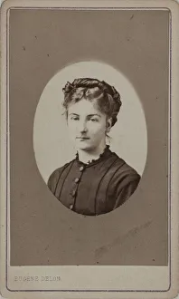 Portrait of Jane Dieulafoy (1851-1916), c. 1880. Creator: Delon, Eugene (1823-1894)