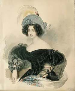 Briullov Prints: Portrait of Janette (Anna) Ivanovna Lopukhina