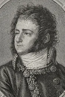 Portrait of Jean-Antoine Marbot (1754-1800), French general and politician, 1879. Creator: Pannemaker