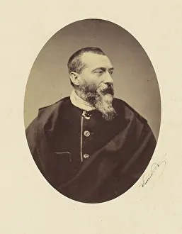 Pierre Petit Prints: Portrait of Jean-Baptiste Alphonse Karr, 1857-1865. Creator: Pierre Petit