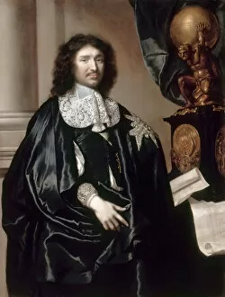 Portrait of Jean-Baptiste Colbert (1619-1683). Artist: Lefebvre, Claude (1632-1675)