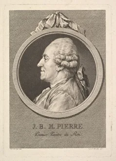 Auguste De Saint Aubin Prints: Portrait of Jean-Baptiste-Marie Pierre, 1775. Creator: Augustin de Saint-Aubin