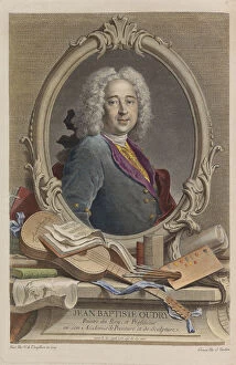 Tardieu Collection: Portrait of Jean-Baptiste Oudry (1686-1755), 1755. Creator: Tardieu, Jacques-Nicolas (1716-1791)