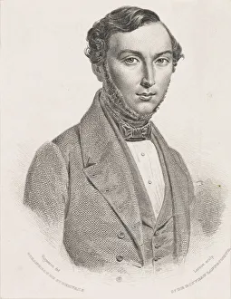 Leroux Prints: Portrait of Jean Giraudeau (1801-1861), 1839-1840. Creator: Leroux, Jean-Marie (1788-1870)