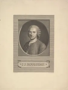 Portrait of Jean-Jacques Rousseau, 1777. Creator: Augustin de Saint-Aubin Portrait of Jean-Jacques Rousseau, 1777. Creator: Augustin de Saint-Aubin