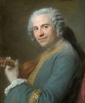 Portrait of Jean-Joseph Cassanéa de Mondonville, 1746/47. Creator: Maurice-Quentin de La Tour