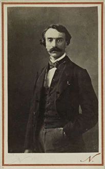 Albumin Photo Gallery: Portrait of Jean-Léon Gérôme (1824-1904), c. 1870. Creator: Photo studio Nadar