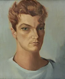 Marais Prints: Portrait of Jean Marais (1913-1998). Creator: Bérard, Christian (1902-1949)