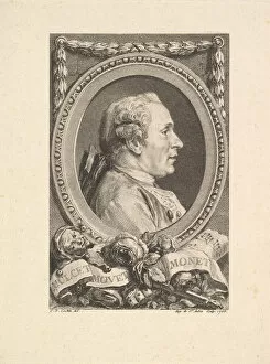 Charles Nicolas Cochin Ii Collection: Portrait of Jean Monnet, 1765. Creator: Augustin de Saint-Aubin