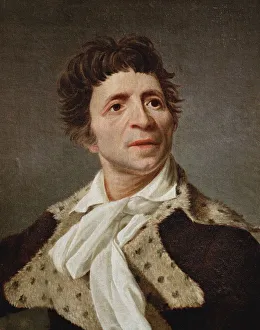 Political Terror Prints: Portrait of Jean-Paul Marat (1743-1793). After Joseph Boze, c. 1800. Artist: Anonymous