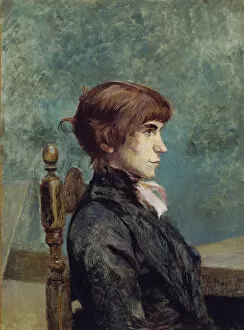 Painting And Sculpture Of Europe Gallery: Portrait of Jeanne Wenz, 1886. Creator: Henri de Toulouse-Lautrec