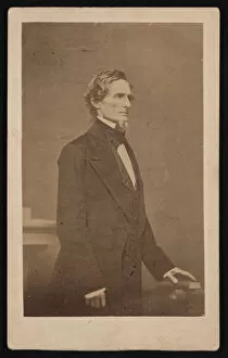 Mississippi United States Of America Gallery: Portrait of Jefferson Davis (1808-1889), 1887. Creator: Bradys National Photographic