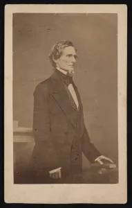 Davis Jefferson Prints: Portrait of Jefferson Davis (1808-1889), 1887. Creator: Bradys National Photographic