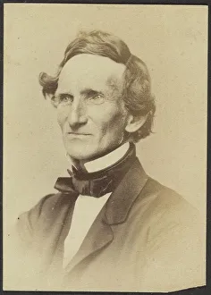 Mississippi Prints: Portrait of Jefferson Davis, about 1860-1880. Creator: Unknown