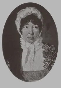 Portrait of Jelizaveta Palmenbach (1761?1832), 1870. Artist: Lushev, Andrey Mikhaylovich (1822-?)