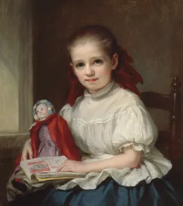 Childrens Book Prints: Portrait of Jennie Walters as a Little Girl, c1860. Creator: George Augustus Baker
