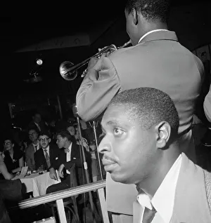 Portrait of Jimmy Jones and Joe Thomas(?), Pied Piper, New York, N.Y. ca. Sept. 1947. Creator: William Paul Gottlieb