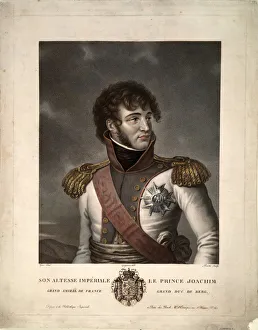 Murat Prints: Portrait of Joachim Murat, ca 1806. Artist: Gregorius, Albert (1774-1853)