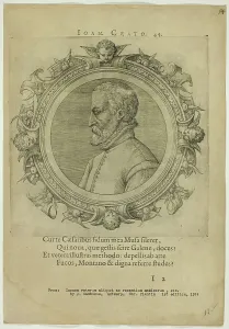 Zsamboky Janos Prints: Portrait of Joan Crato, published 1574. Creators: Unknown, Johannes Sambucus