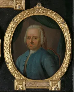 Copper Metal Prints: Portrait of Joannes Badon, Poet from Vlaardingen, 1732-1771. Creator: Nicolaas Reyers