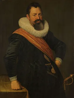 Eliasz Nicolaes Prints: Portrait of Jochem Hendricksz Swartenhont (1566-1627)